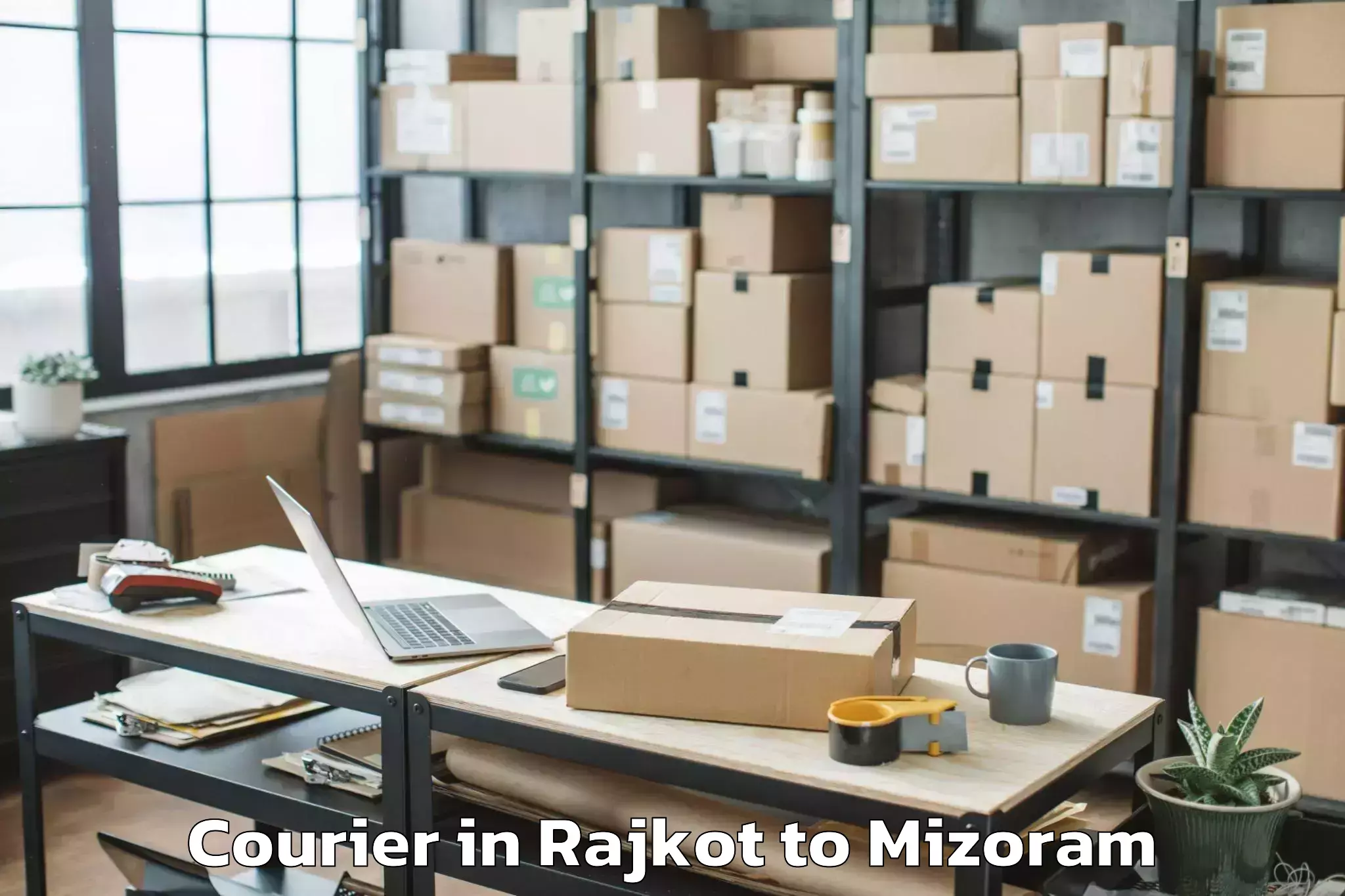 Comprehensive Rajkot to Saitlaw Courier